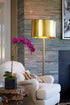 Hudson Valley Burton 1 Light Floor Lamp Model: L816-AS-WS