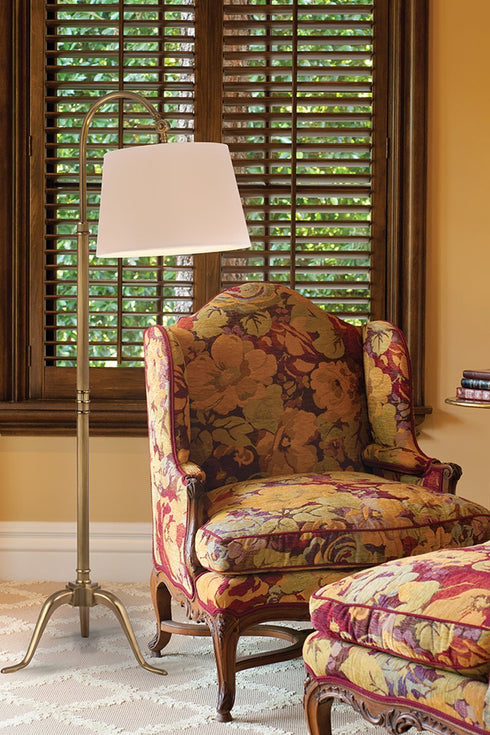 Hudson Valley Burton 1 Light Floor Lamp Model: L816-AS-WS