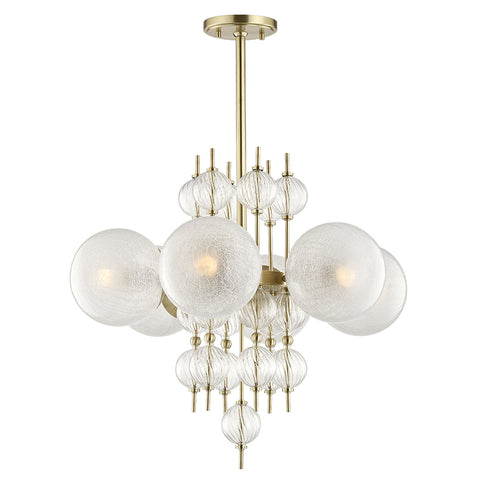 Hudson Valley Calypso 6 Light Chandelier Model: 6427-AGB