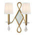 Hudson Valley Cambria 2 Light Wall Sconce Model: 702-AGB