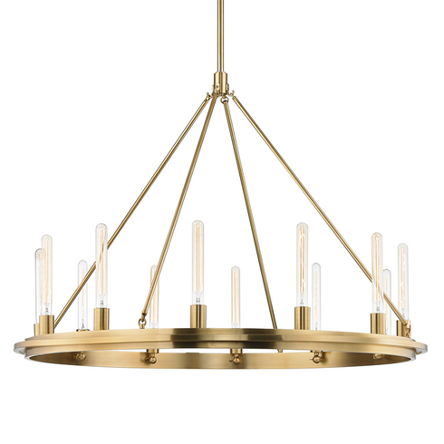 Hudson Valley Chambers 12 Light Pendant Model: 2745-AGB