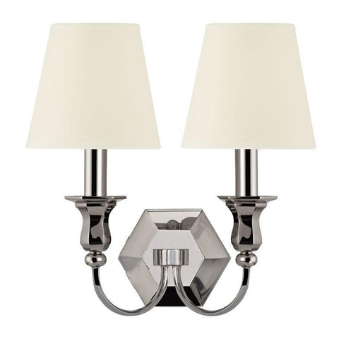 Hudson Valley Charlotte 2 Light Wall Sconce Model: 1412-AGB-WS