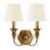 Hudson Valley Charlotte 2 Light Wall Sconce Model: 1412-AGB-WS