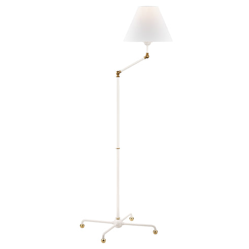 Hudson Valley Classic No.1 1 Light Floor Lamp Model: MDSL110-AGB/WH