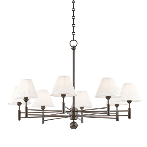 Hudson Valley Classic No.1 8 Light Chandelier Model: MDS106-DB
