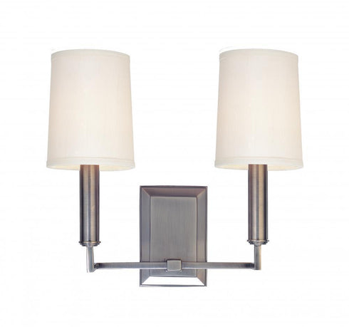 Hudson Valley Clinton 2 Light Wall Sconce Model: 812-AGB