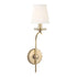 Hudson Valley Clyde 1 Light Wall Sconce Model: 4481-AGB
