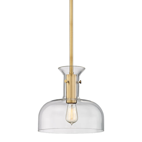 Hudson Valley Coffey 1 Light Pendant Model: 7912-AGB