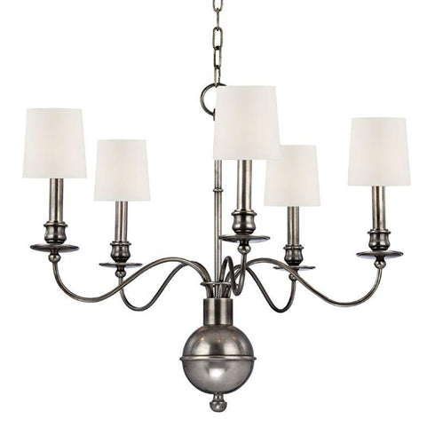 Hudson Valley Cohasset 5 Light Chandelier Model: 8215-AGB-WS