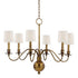 Hudson Valley Cohasset 6 Light Chandelier Model: 8216-AS-WS