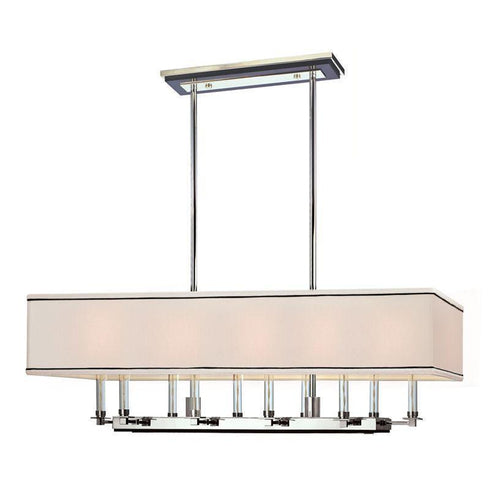 Hudson Valley Collins 10 Light Island Chandelier Model: 2938-PN