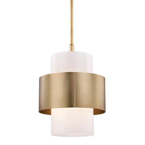 Hudson Valley Corinth 1 Light Large Pendant Model: 8615-AGB