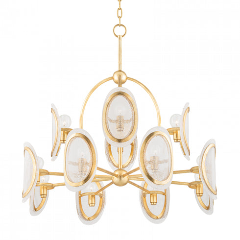 Hudson Valley Danes 12 Light Chandelier Model: 1534-VGL