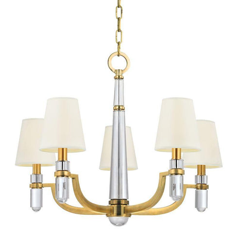 Hudson Valley Dayton 5 Light Chandelier Model: 985-AGB-WS