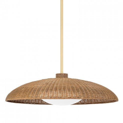 Hudson Valley Delano 1 Light Ex Large Pendant Model: 1933-VGL