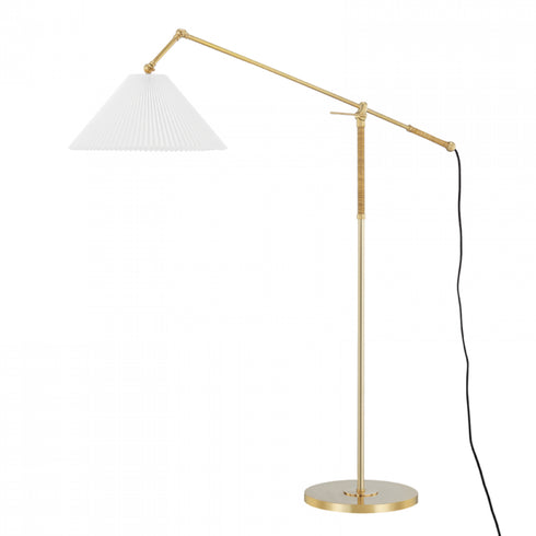 Hudson Valley Dorset 1 Light Floor Lamp Model: MDSL512-AGB