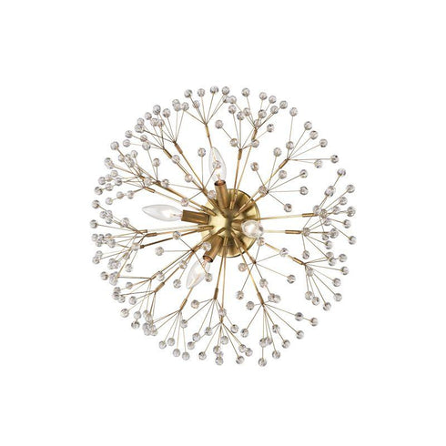 Hudson Valley Dunkirk 4 Light Flush Mount Model: 6000-AGB