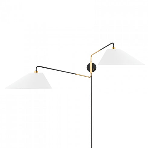 Hudson Valley Duo 2 Light Portable Wall Sconce Model: KBS1751102-AOB