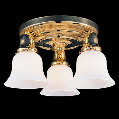 Hudson Valley Edison Collection 3 Light Semi Flush Model: 587-OB-415