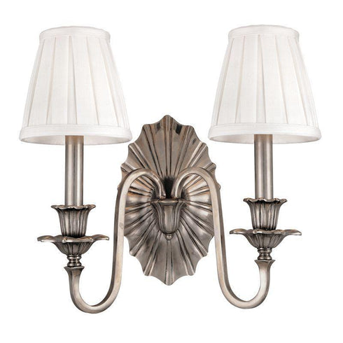 Hudson Valley Empire 2 Light Wall Sconce Model: 332-AGB