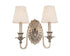 Hudson Valley Empire 2 Light Wall Sconce Model: 332-AGB