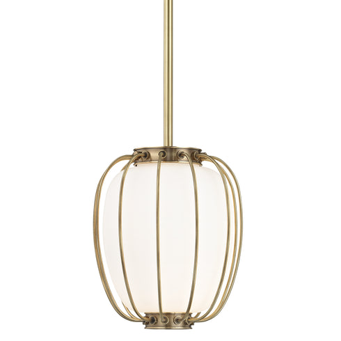 Hudson Valley Ephron 1 Light Small Pendant Model: 5110-AGB