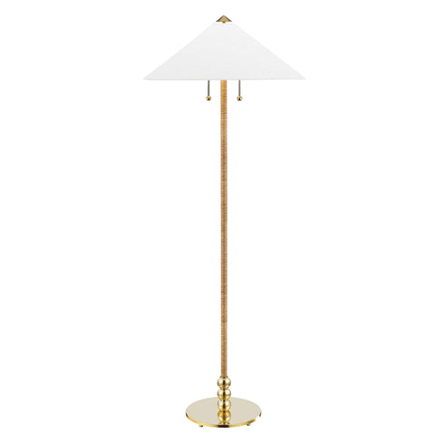 Hudson Valley Flare 2 Light Floor Lamp Model: L1399-AGB