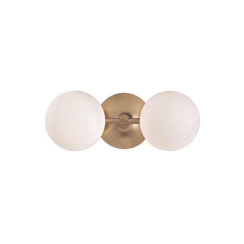 Hudson Valley Fleming 2 Light Bath Bracket Model: 4742-AGB