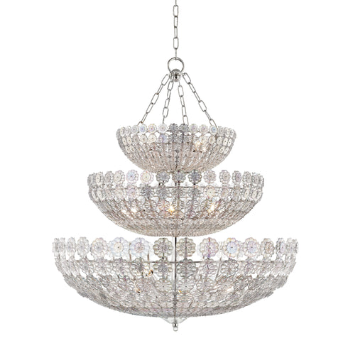 Hudson Valley Floral Park 24 Light Chandelier Model: 8239-PN