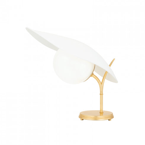 Hudson Valley Frond 1 Light Table Lamp Model: KBS1749201-GL/TWH