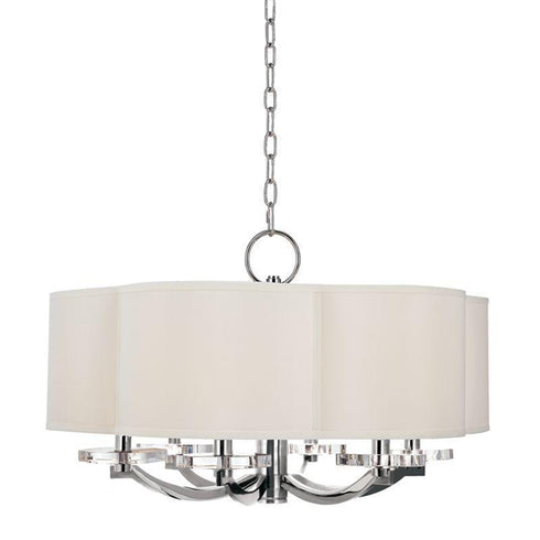 Hudson Valley Garrison 6 Light Chandelier Model: 1426-PN