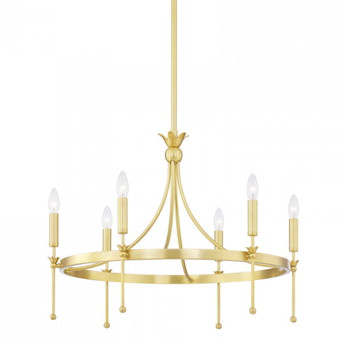 Hudson Valley Gates 6 Light Chandelier Model: 4327-AGB