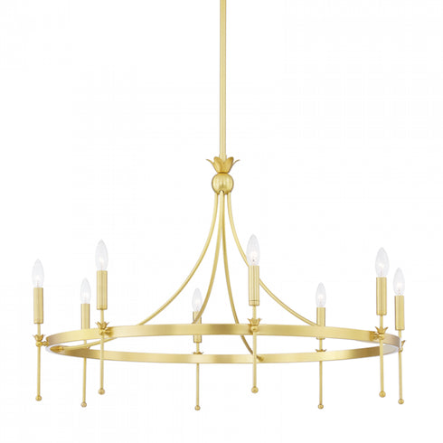 Hudson Valley Gates 8 Light Chandelier Model: 4338-PN