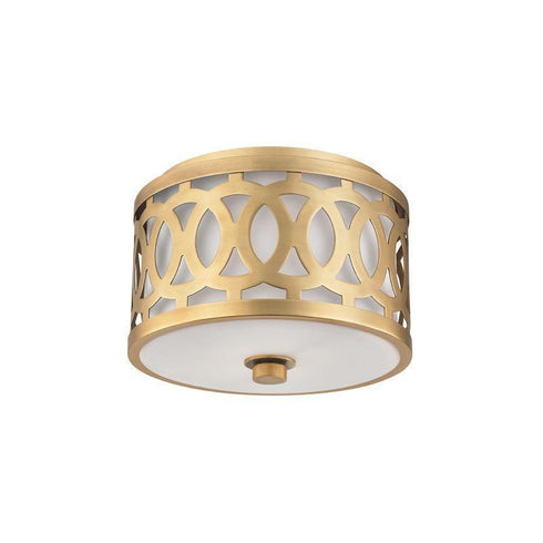 Hudson Valley Genesee 1 Light Small Flush Mount Model: 4310-AGB