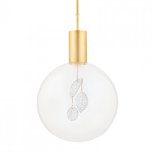 Hudson Valley Gio 1 Light Pendant Model: KBS1875701L-AGB
