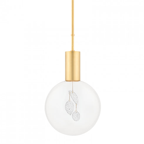Hudson Valley Gio 1 Light Pendant Model: KBS1875701S-AGB