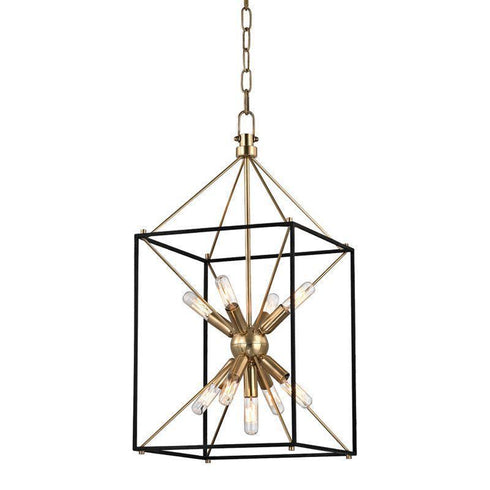 Hudson Valley Glendale 9 Light Pendant Model: 8912-AGB