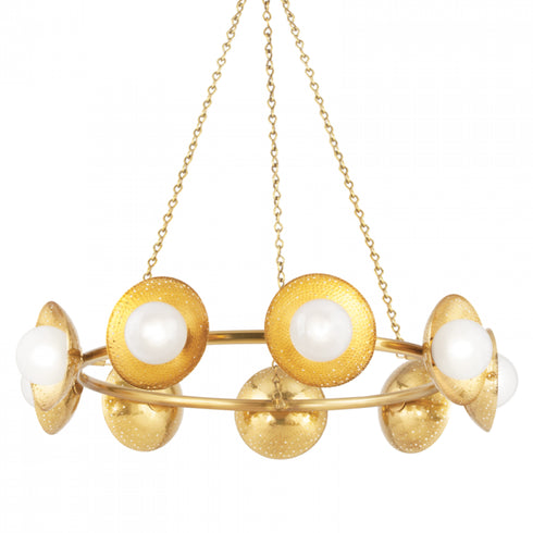 Hudson Valley Glimmer 9 Light Chandelier Model: 5359-AGB