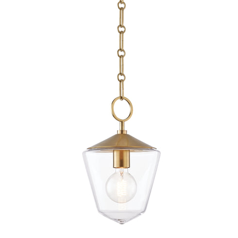 Hudson Valley Greene 1 Light Small Pendant Model: 8308-AGB