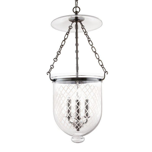 Hudson Valley Hampton 3 Light Pendant Model: 254-AGB-C2