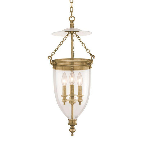 Hudson Valley Hanover 3 Light Pendant Model: 142-AGB