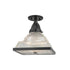 Hudson Valley Harriman 1 Light Semi Flush Model: 4410-AGB