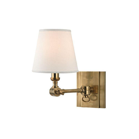 Hudson Valley Hillsdale 1 Light Wall Sconce Model: 6231-AGB