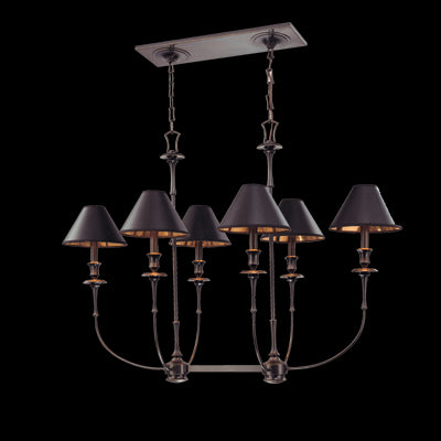 Hudson Valley Jasper 6 Light Island Chandelier Model: 1868-OB