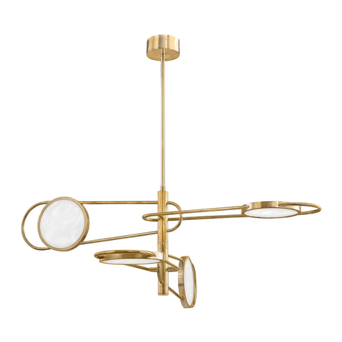 Hudson Valley Jervis 4 Light Pendant Model: 8724-AGB