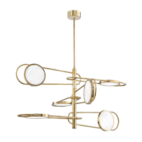 Hudson Valley Jervis 6 Light Pendant Model: 8726-BN
