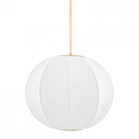Hudson Valley Jupiter 1 Light Pendant Model: KBS1744701S-AGB