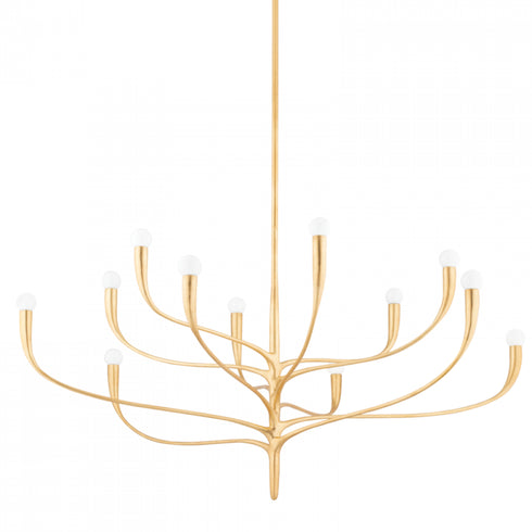 Hudson Valley Labra 12 Light Chandelier Model: 9612-VGL