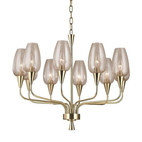 Hudson Valley Longmont 10 Light Chandelier Model: 4725-AGB