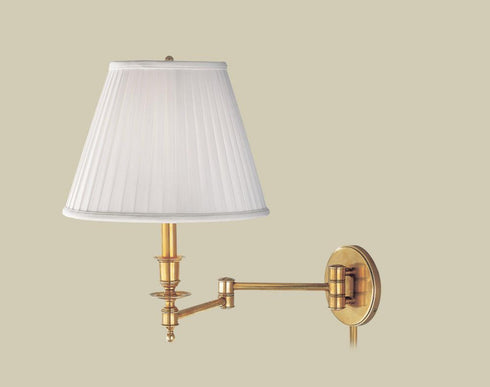 Hudson Valley Ludlow 1 Light Wall Sconce With Plug Model: 6921-PN